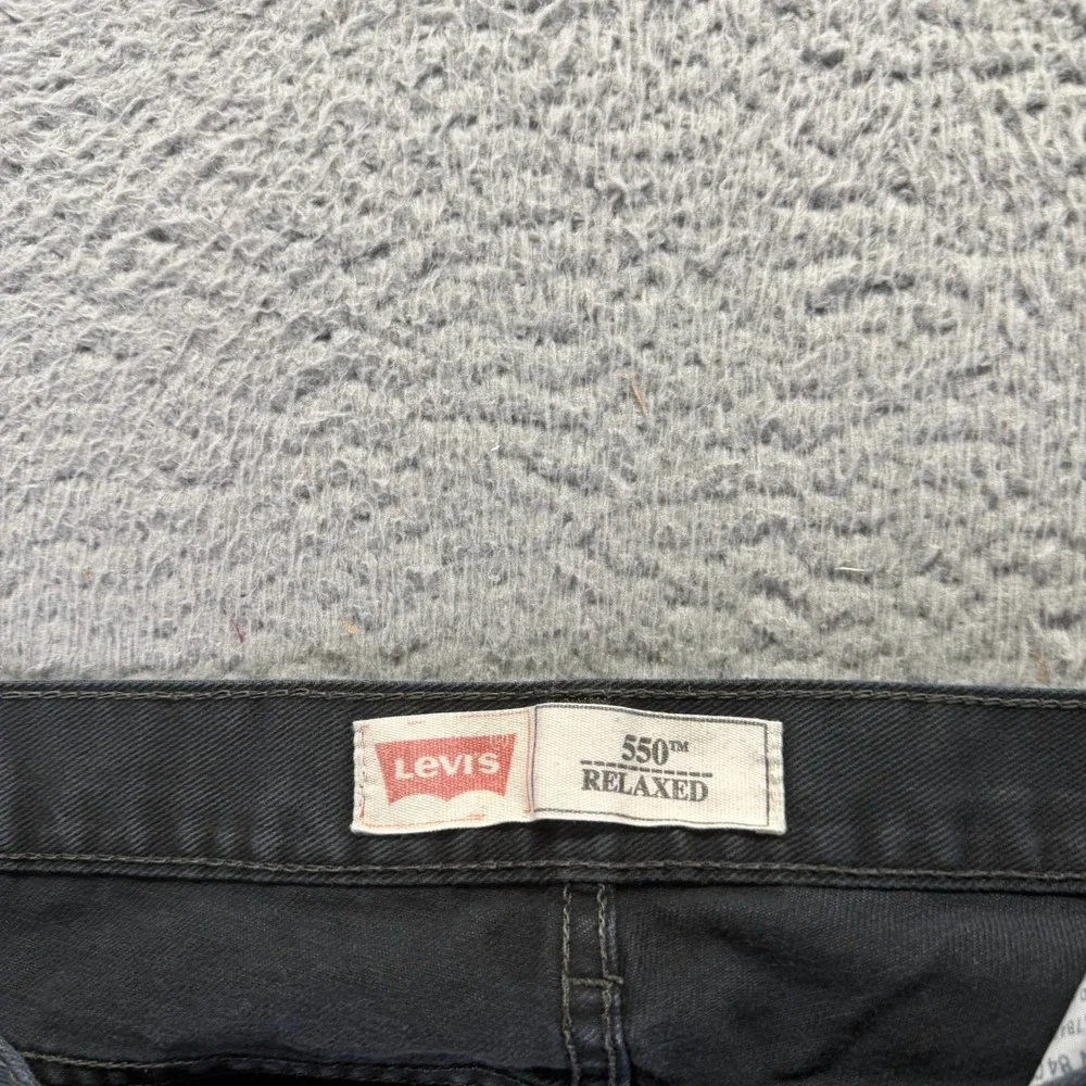 Levi's 550 Jeans Boys‎ 14 Husky Black Cotton Denim Straight Relaxed Fit Workwear